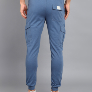 Men Solid Blue Track Pants Size XL