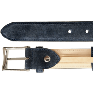 30 mm Sartorial Suede Belt Navy