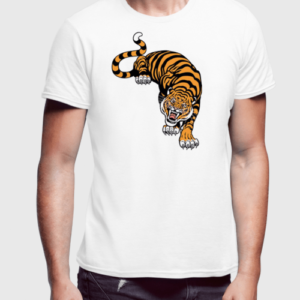 Cornered Tiger Printed T-Shirt